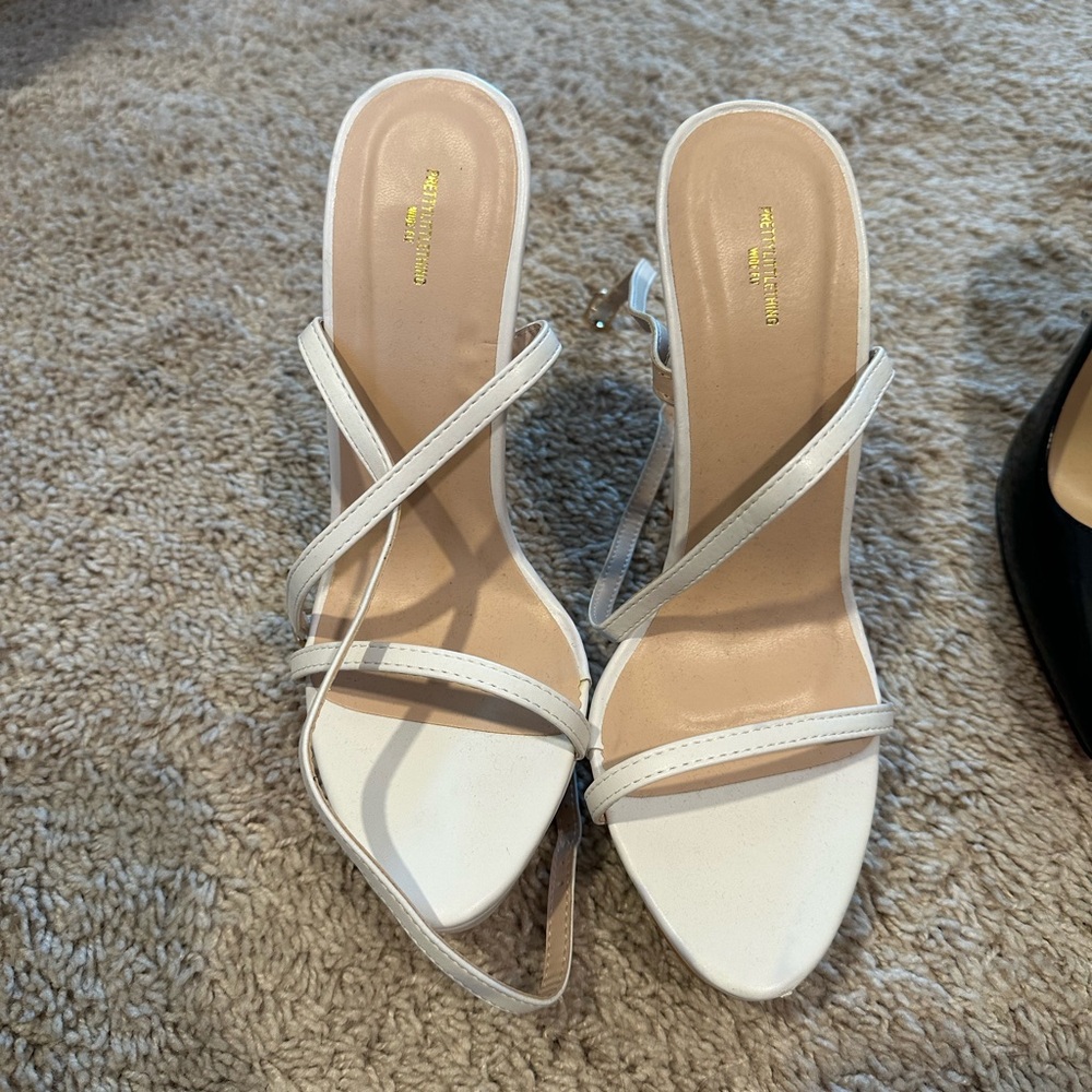 PLT WHITE HEELS